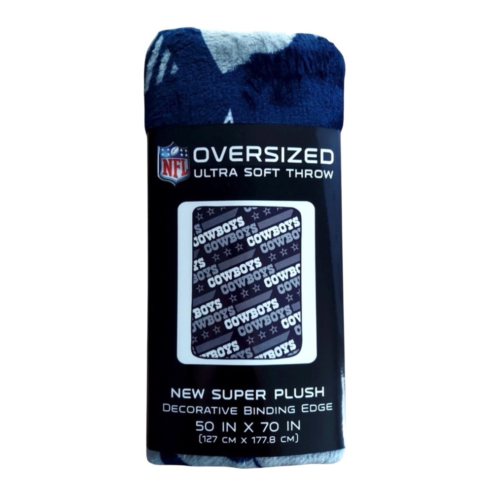 Dallas Cowboys Throw 70 x 50 Ultra Soft Blanket New NFL Pegasus Decorative Edge